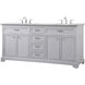 Americana 72 X 22 X 35 inch Grey Vanity Sink Set