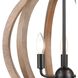 Barrow 3 Light 18 inch Brown with Matte Black Chandelier Ceiling Light