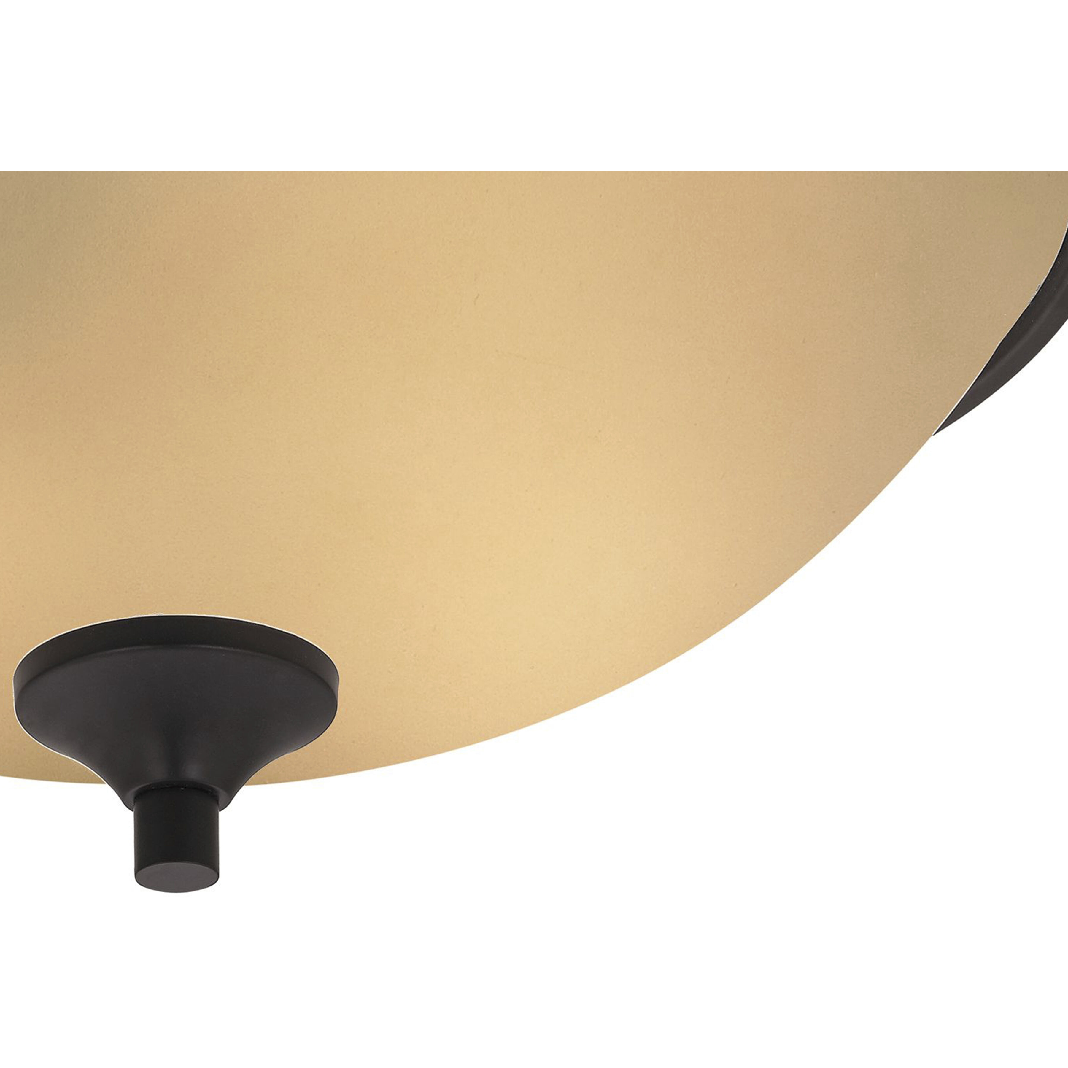 Arlington 3 Light 15 inch Oil Rubbed Bronze Flush Mount Ceiling Light