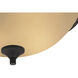 Arlington 3 Light 15 inch Oil Rubbed Bronze Flush Mount Ceiling Light