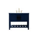 Clement 42 X 22 X 34 inch Blue Bathroom Vanity Cabinet