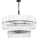 Seville 9 Light 37.87 inch Matte Black Chandelier Ceiling Light, Design Series