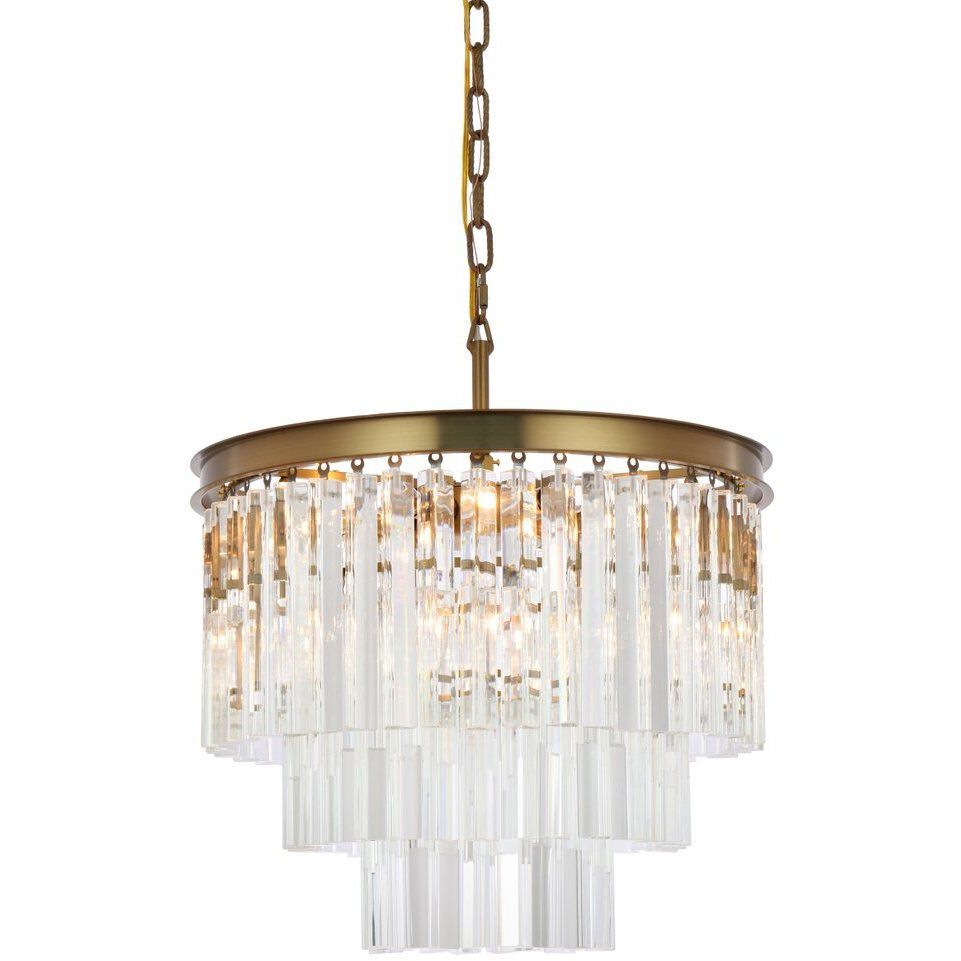 Sydney 9 Light 20 inch Satin Gold Chandelier Ceiling Light
