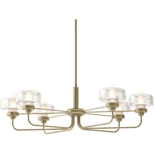 Nola 6 Light 42.4 inch Soft Gold Pendant Ceiling Light in Clear