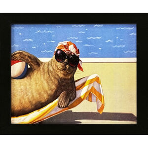 Bathing Beauty 11 X 9 inch Non-Glass Framed Art