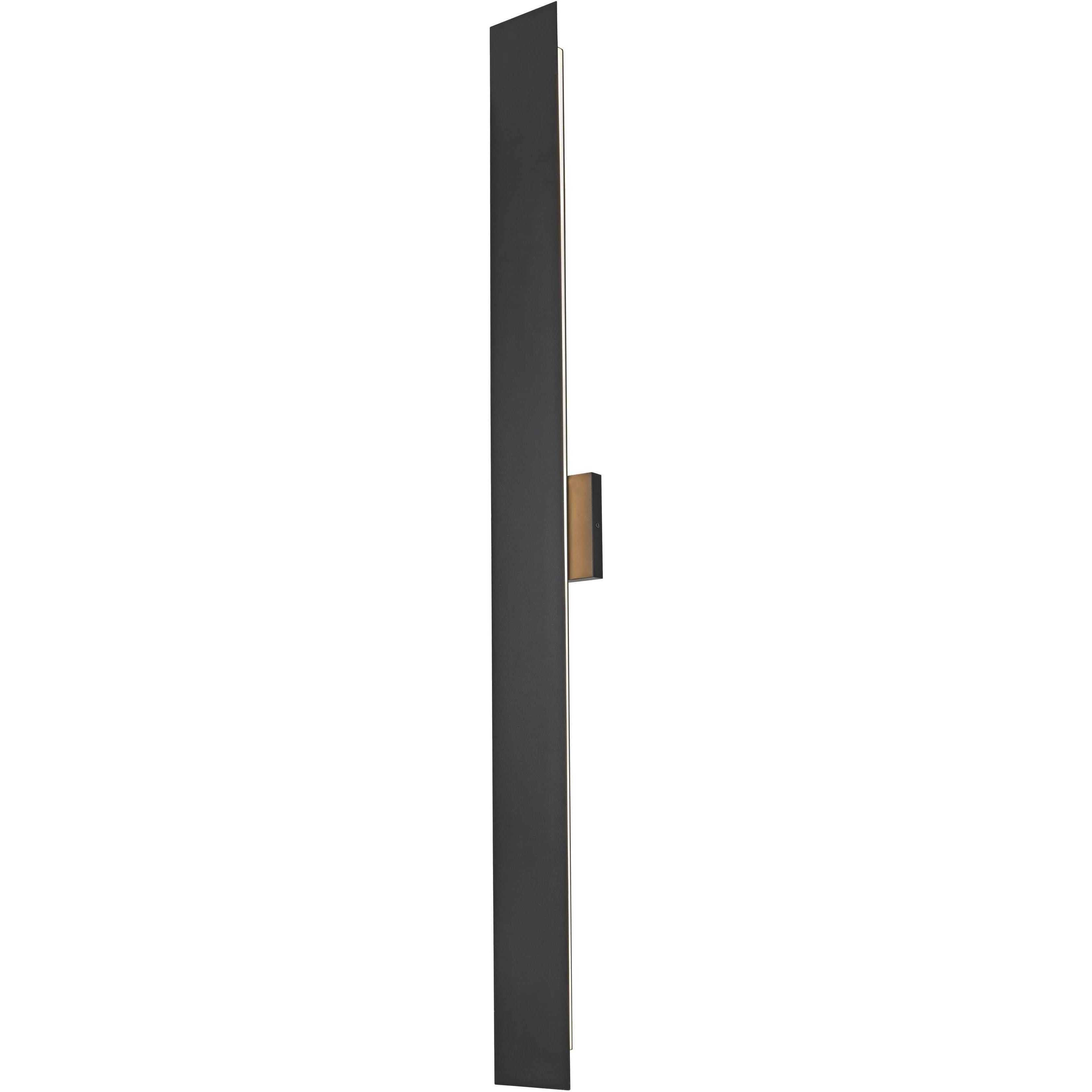 Waylen 2 Light 48 inch Black Outdoor Wall Sconce