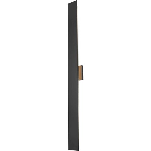 Waylen 2 Light 48 inch Black Outdoor Wall Sconce