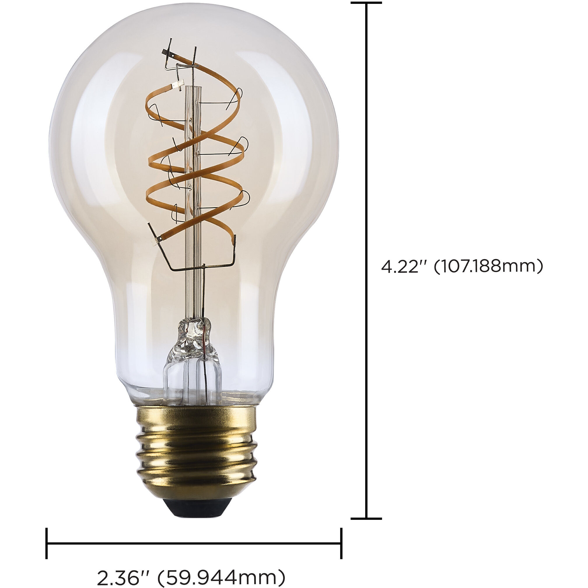 Lumos LED A19 E26 8 watt 120 2000K LED, LED Filament