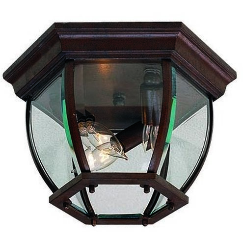 Wyndmere 3 Light 11 inch Antique Bronze Outdoor Flush Mount, Great Outdoors