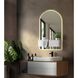 Erabel 36 X 20 inch Onyx White LED Mirror