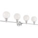 Collier 4 Light 38 inch Chrome Wall sconce Wall Light
