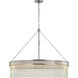 Marie Flanigan Menil LED 34.25 inch Polished Nickel Chandelier Ceiling Light, Large