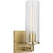 Drew & Jonathan Sarita 1 Light 5 inch Satin Brass Sconce Wall Light, Small