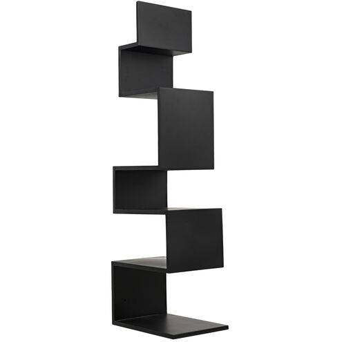 Laszlo Matte Black Bookcase