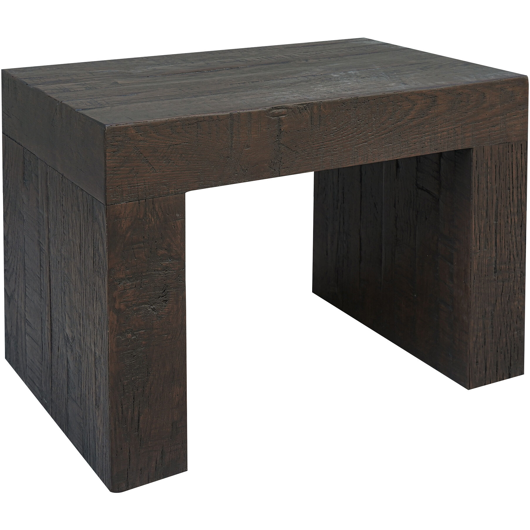 Evander Rustic Brown Dining Bench
