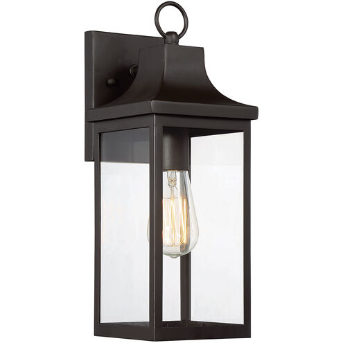 Farmhouse 1 Light 15.25 inch Oil Rubbed Bronze Outdoor Wall Lantern