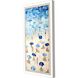 Waterside Collection Lacquered White Wood Shadow Box Style Framed Art