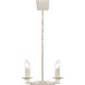 Joanie 6 Light 34 inch Antique White Linear Chandelier Ceiling Light