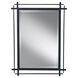 Spruce 37 X 27 inch Antique Forged Iron Wall Mirror