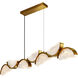 Moon 54 inch Brass Chandelier Ceiling Light