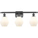 Ballston Cindyrella LED 26 inch Matte Black Bath Vanity Light Wall Light in Matte White Glass
