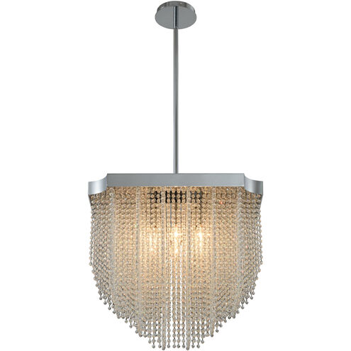 Tenda 8 Light 28 inch Chrome Pendant Ceiling Light
