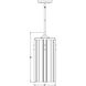 Alverton 1 Light 8 inch Polished Nickel Pendant Ceiling Light