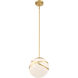 Batignolles 1 Light 10 inch Spring Gold Leaf Mini Pendant Ceiling Light