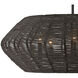 Lisa McDennon Luca 5 Light 28 inch Black Indoor Chandelier Ceiling Light, Convertible to Semi-Flush