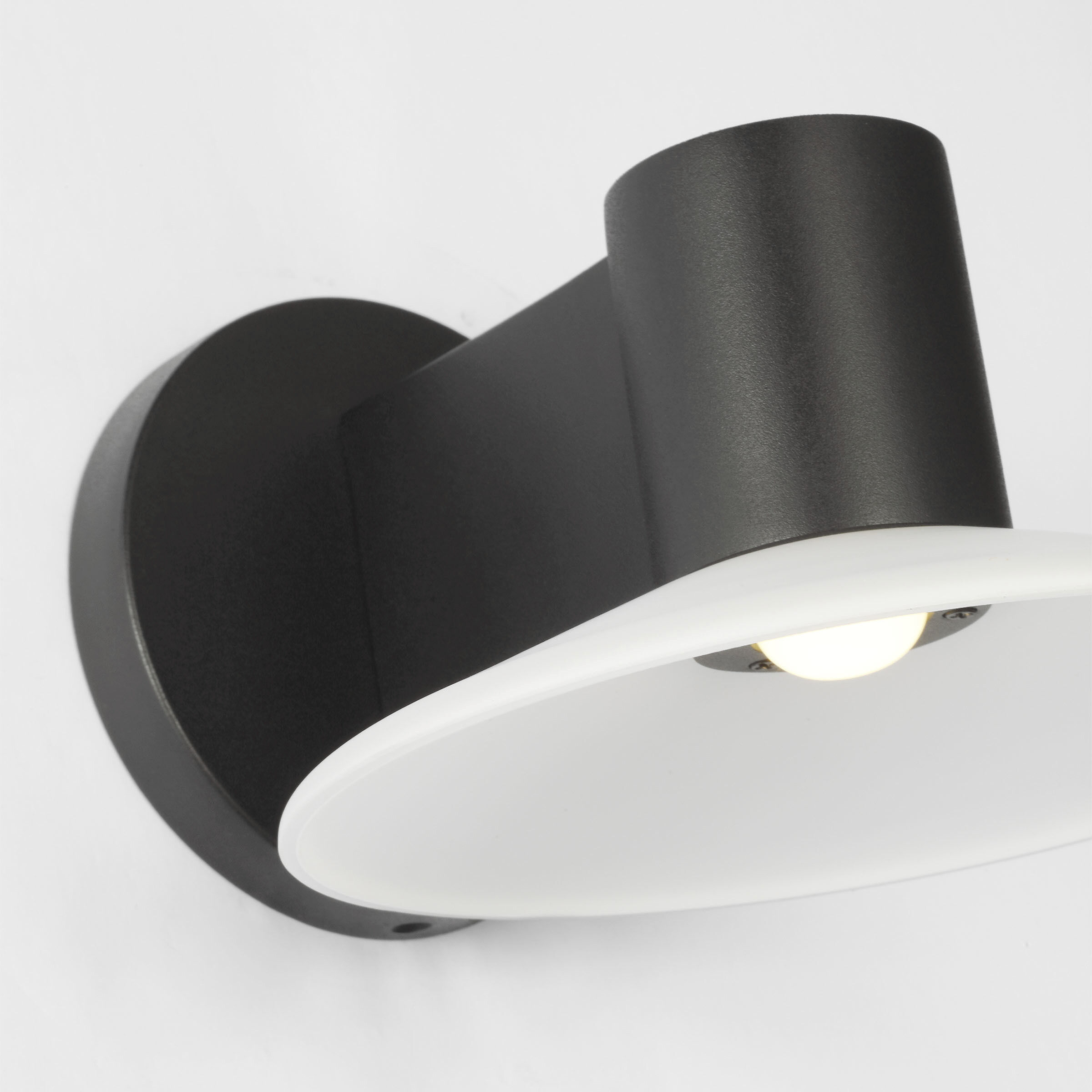 Barbara Barry Focal LED 5.25 inch Textured Black Outdoor Sconce