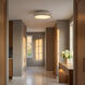Paloma Contreras Dupont 16 inch Polished Nickel Semi-Flush Mount Ceiling Light