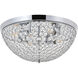 Taye 4 Light 18 inch Chrome Flush Mount Ceiling Light