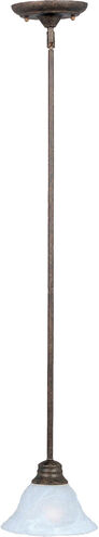 Pacific 1 Light 7 inch Kentucky Bronze Mini Pendant Ceiling Light in Marble