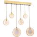 Canada LED 10.2 inch Gold Chandelier Ceiling Light