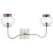 Hill Country 2 Light Antique Platinum and Darkened Copper Wall Sconce Wall Light