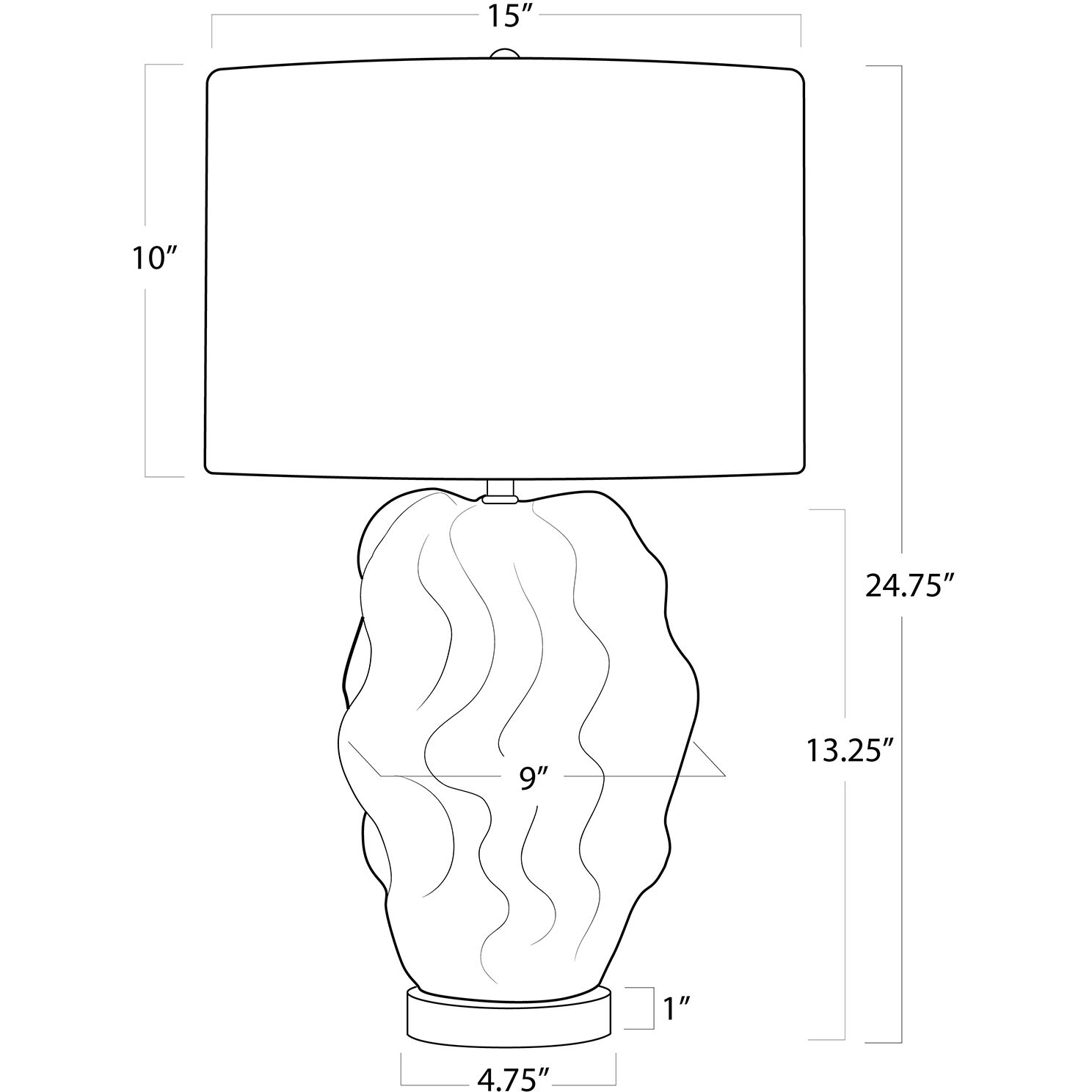 White Sands 24.75 inch 150.00 watt White Table Lamp Portable Light