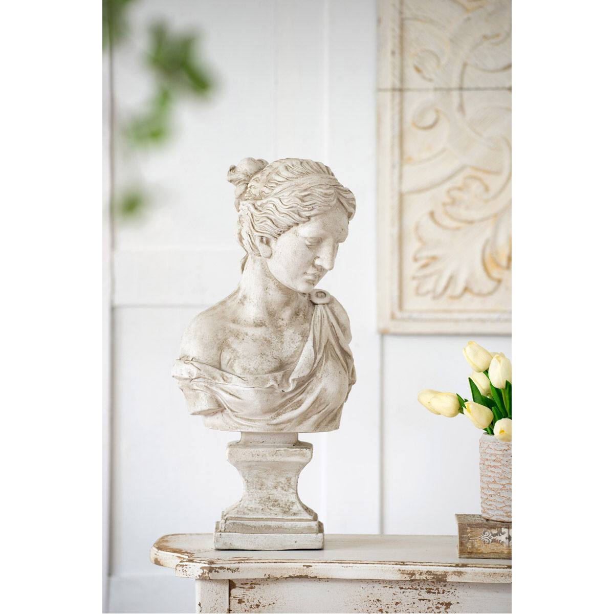 Anita Antique White Statue