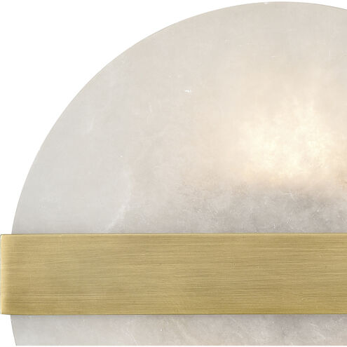 Stonewall 2 Light 10 inch Natural with Aged Brass ADA Sconce Wall Light