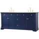 Clarence 72 X 22 X 35 inch Blue Vanity Sink Set