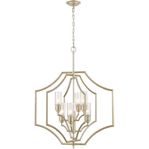 Cheswick 6 Light 28 inch Aged Silver Chandelier Ceiling Light