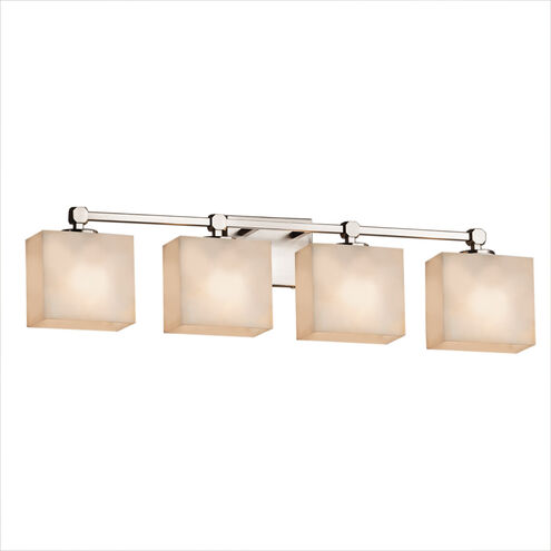 Clouds 4 Light 32.5 inch Polished Chrome Vanity Light Wall Light in Rectangle, Incandescent