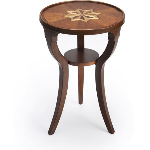 Masterpiece Dalton 24 X 16 inch Olive Ash Burl Accent Table, Round
