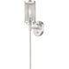 Industro 1 Light 5 inch Brushed Nickel Sconce Wall Light