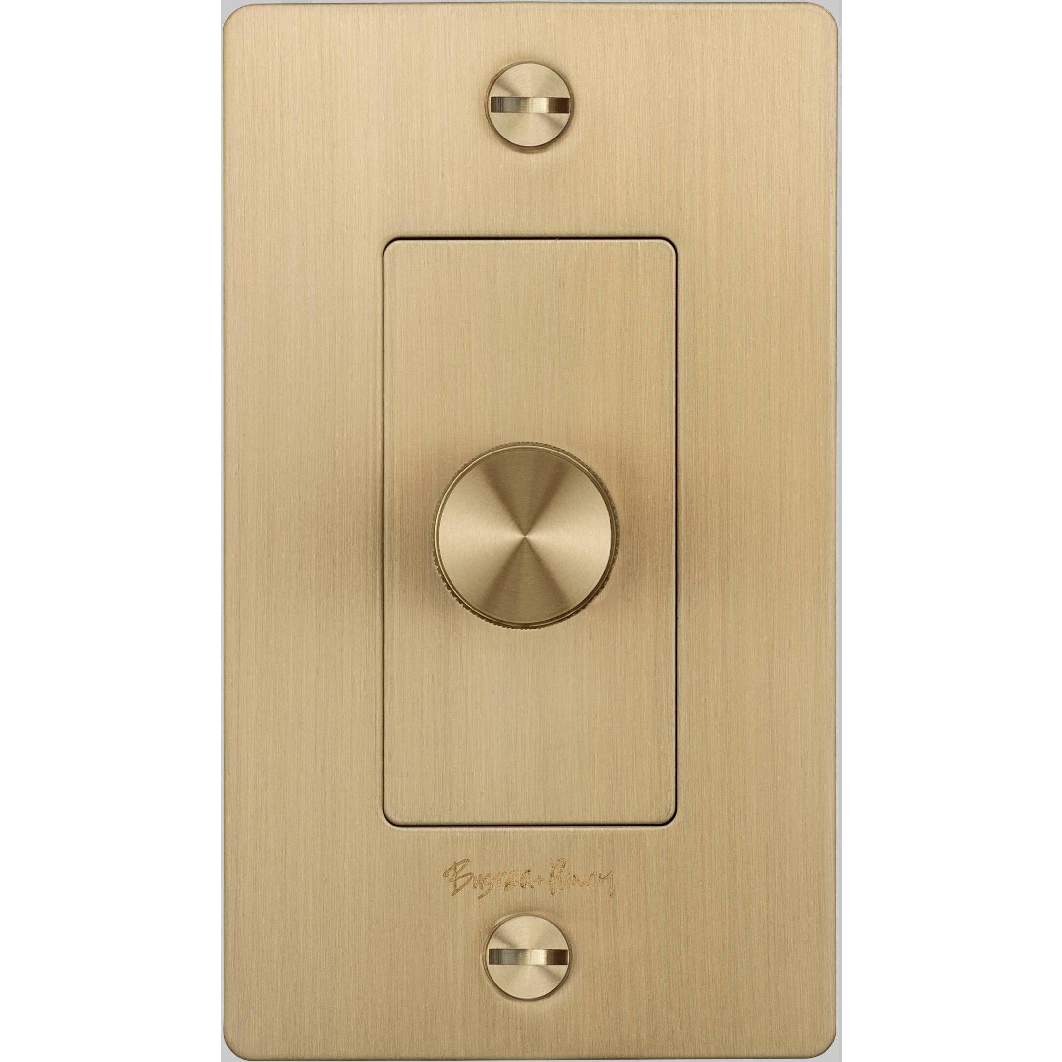 1G 100-120 Brass Dimmer Switch, LED