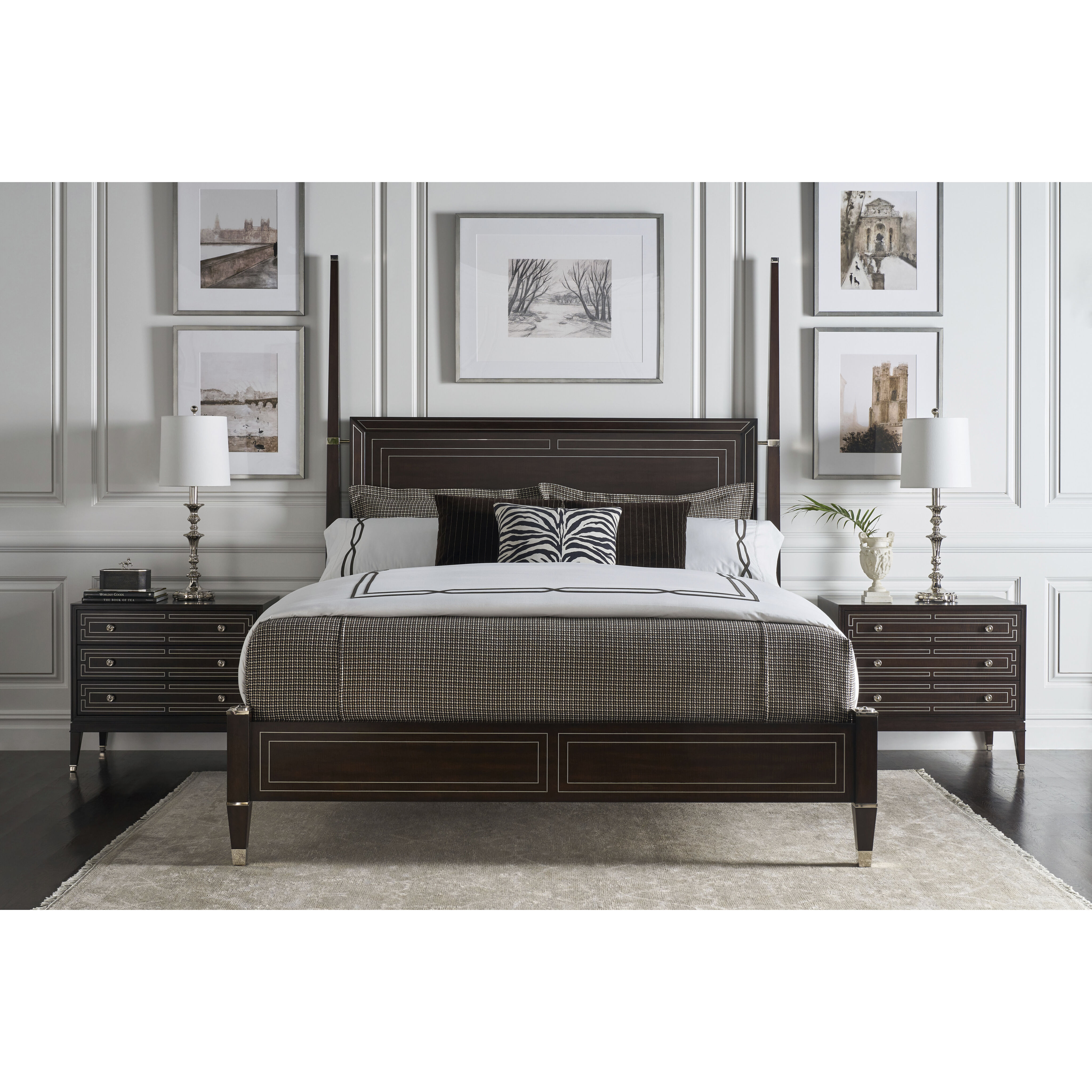 Spencer London Fulham King Poster Bed, Wooden
