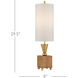 Ballyfin 29.5 inch 75 watt Classic Honey/Gold Leaf Table Lamp Portable Light