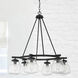 Dillon 6 Light 31 inch Matte Black Chandelier Ceiling Light