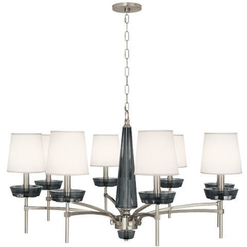 Cristallo 8 Light 41 inch Polished Nickel Chandelier Ceiling Light