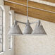 Alora Mood Archer 3 Light 25.13 inch Steel Shade Chandelier Ceiling Light