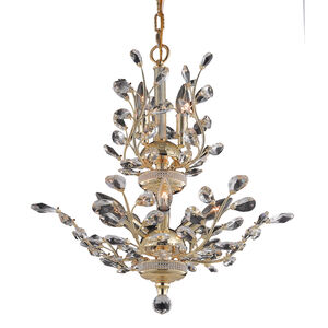 Orchid 8 Light 21 inch Gold Dining Chandelier Ceiling Light in Royal Cut